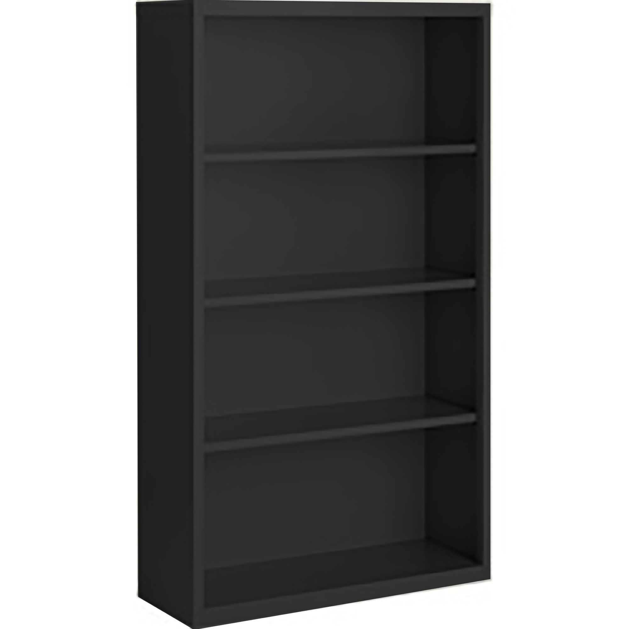 Steel Cabinets USA, 36in.x13in.x52in. Black Bookcase Steel Fully Assembled, Height 52 in, Shelves (qty.) 4, Material Steel, Model# BCA-365213-B